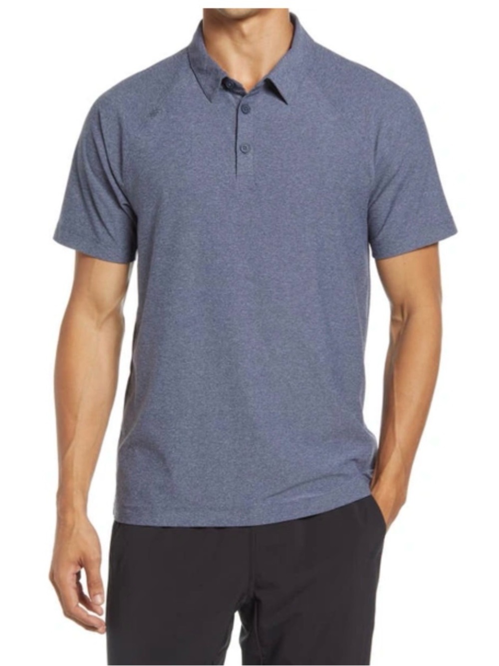 Rhône Reign Performance Polo in Midnight Heather , M
